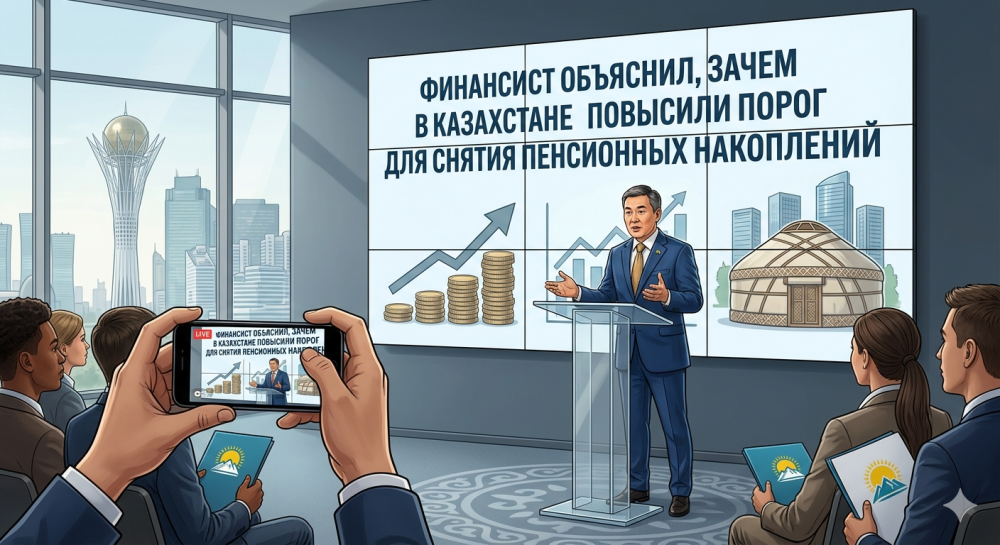 Финансист объяснил, зачем в Казахстане повысили порог для снятия пенсионных накоплений