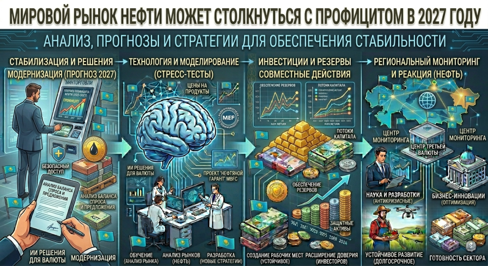 Мировой рынок нефти может столкнуться с профицитом в 2027 году