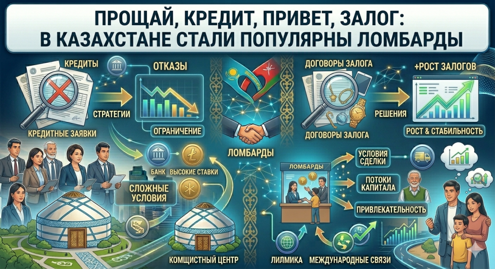 Прощай, кредит, привет, залог: в Казахстане стали популярны ломбарды