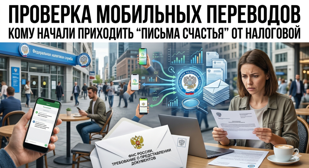 Проверка мобильных переводов - кому начали приходить “письма счастья” от налоговой