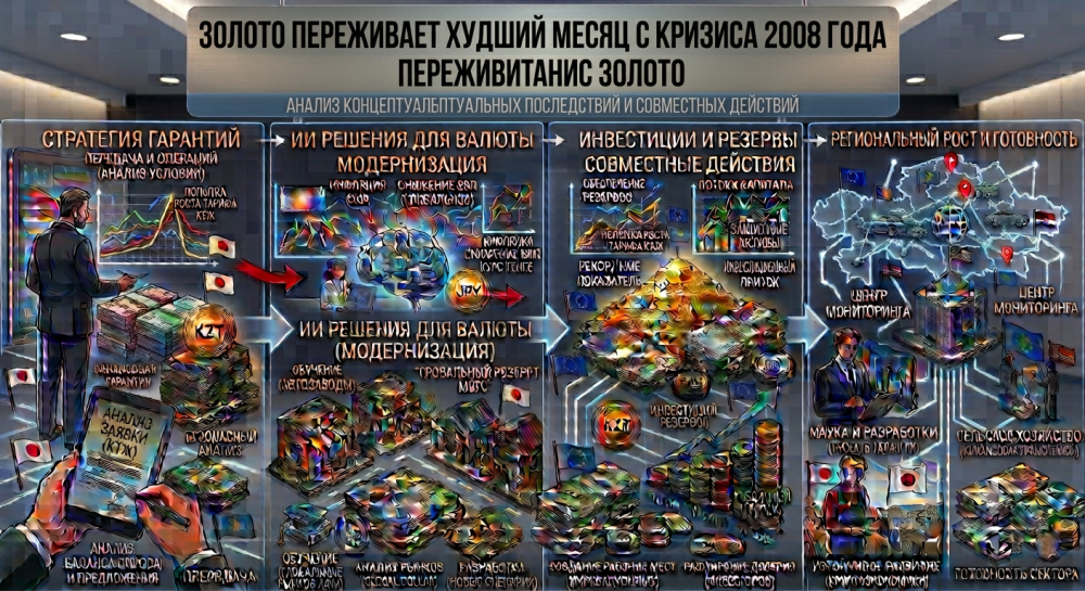 Золото переживает худший месяц с кризиса 2008 года