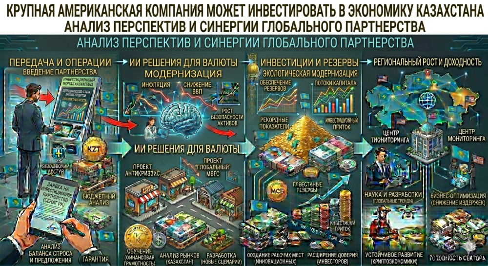 Крупная американская компания может инвестировать в экономику Казахстана