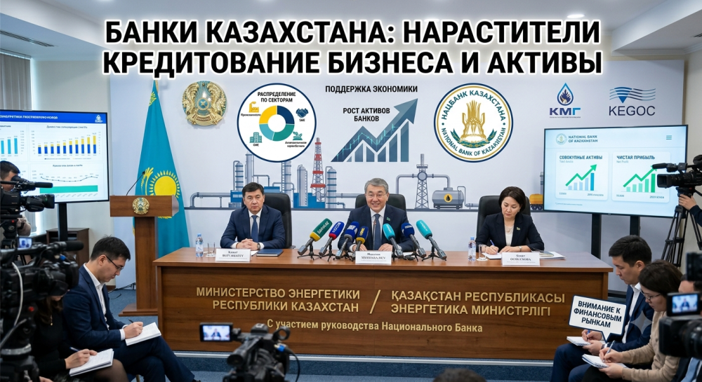 Банки Казахстана нарастили кредитование бизнеса и активы