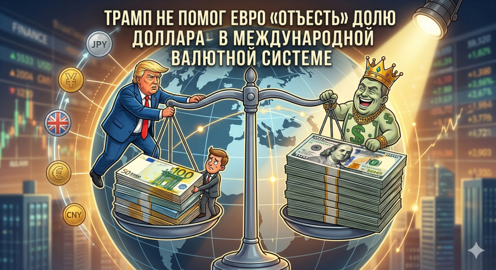 Трамп не помог евро «отъесть» долю доллара в международной валютной системе