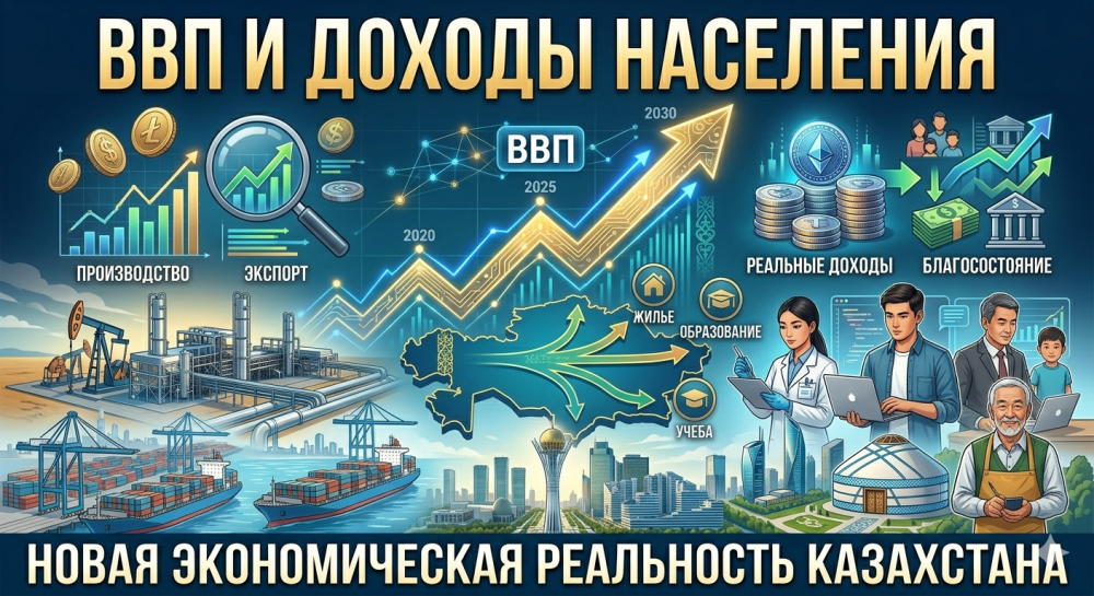 ВВП и доходы населения. Новая экономическая реальность Казахстана