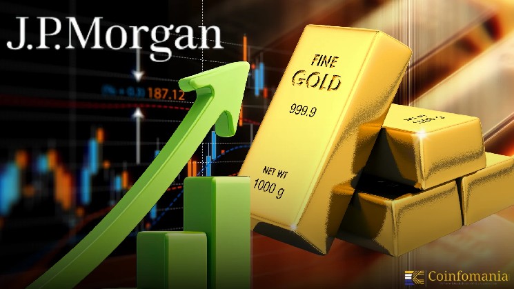 JP Morgan прогнозирует рекордный рост цен на золото к концу 2026 года