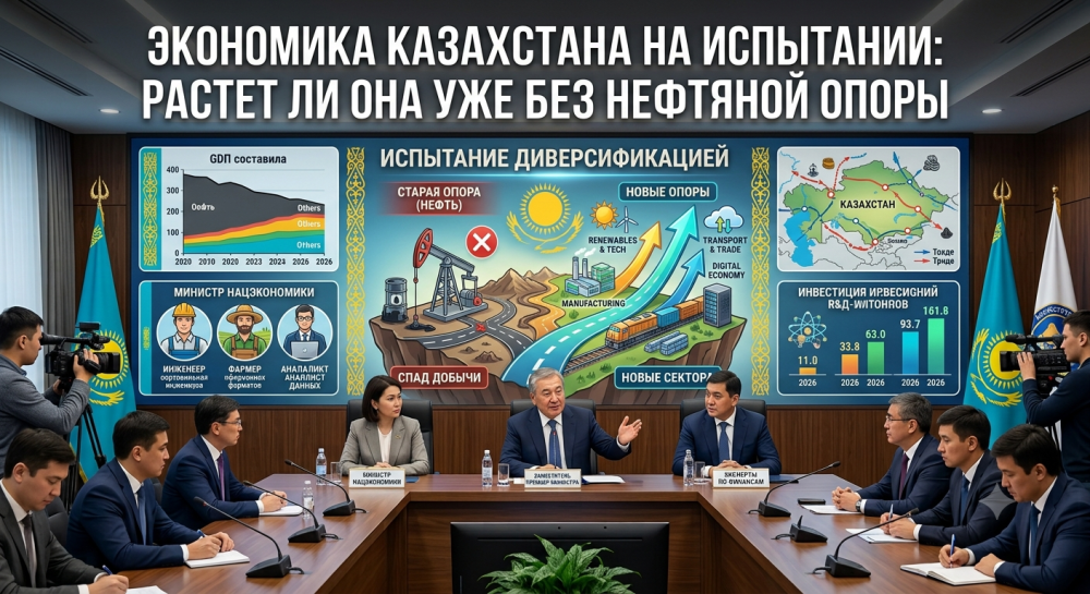 Экономика Казахстана на испытании: растет ли она уже без нефтяной опоры