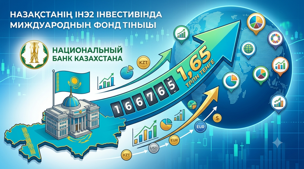 Нацбанк нарастил инвестиции в зарубежные фонды до 1,65 трлн тенге