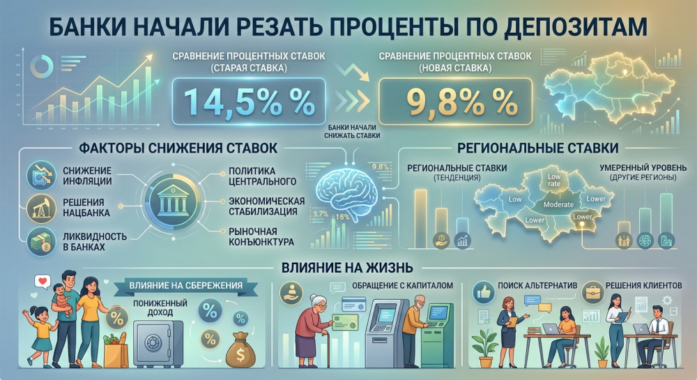 Банки начали резать проценты по депозитам