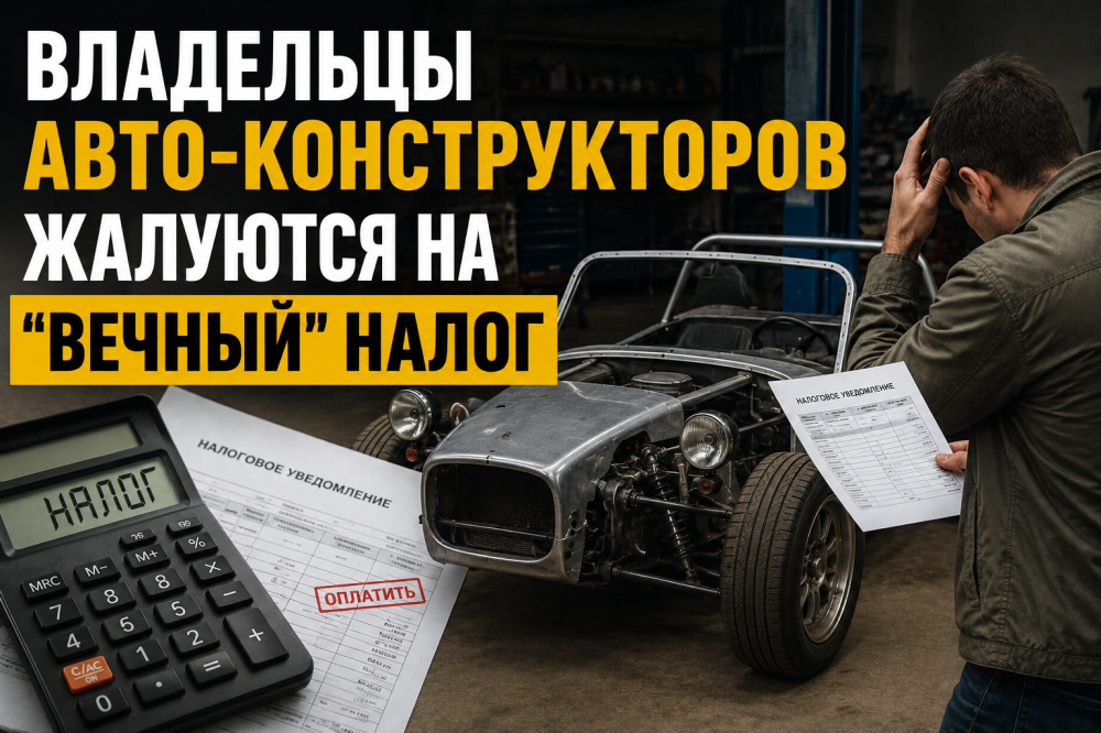 Владельцы авто-конструкторов жалуются на "вечный" налог