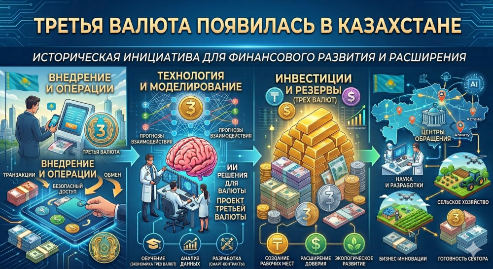 Третья валюта появилась в Казахстане