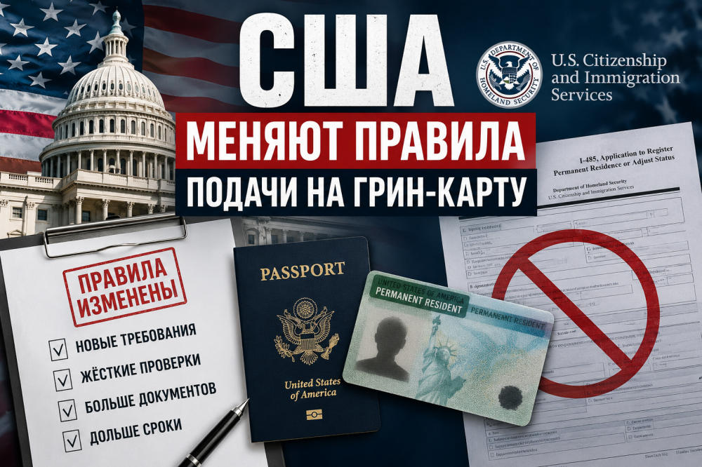 США меняют правила подачи на грин-карту