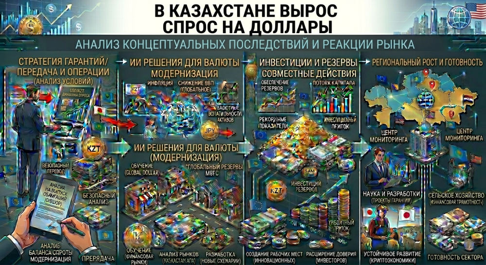 В Казахстане вырос спрос на доллары
