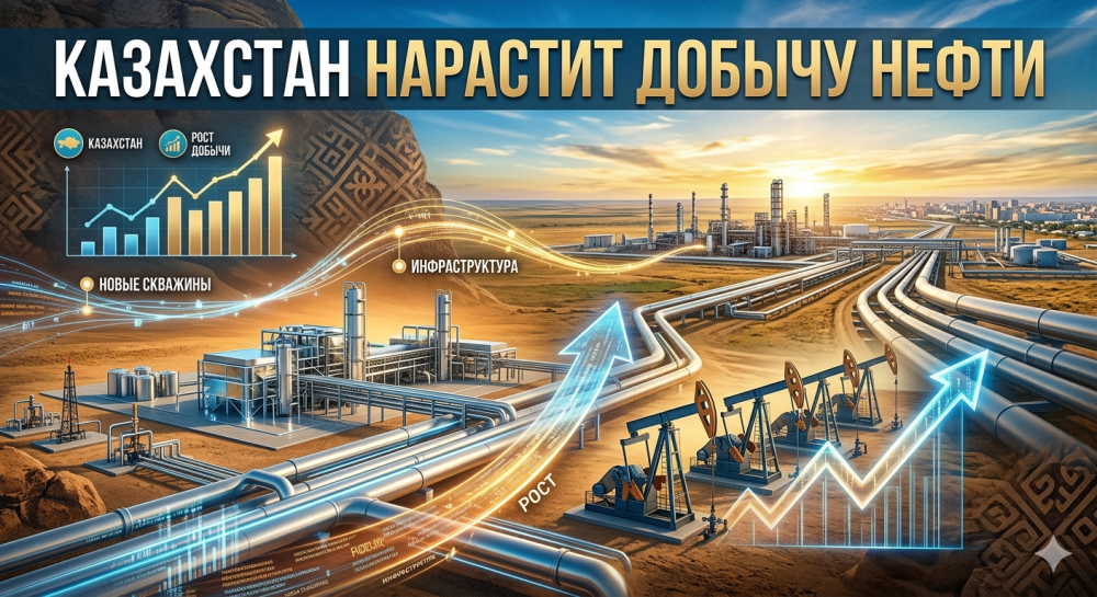 Казахстан нарастит добычу нефти