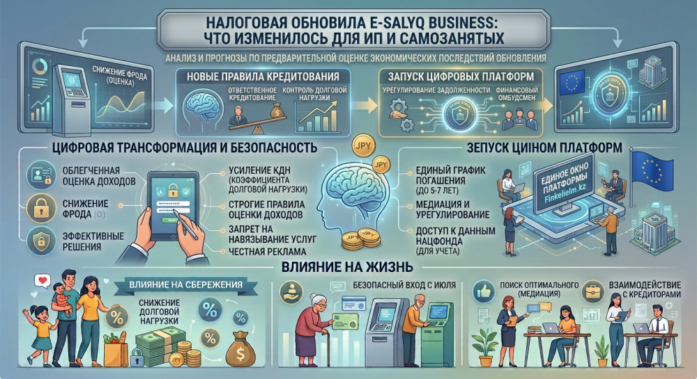 Налоговая обновила E-Salyq Business: что изменилось для ИП и самозанятых