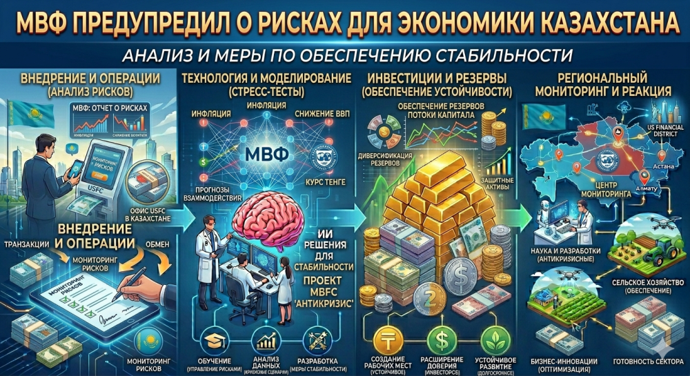 МВФ предупредил о рисках для экономики Казахстана