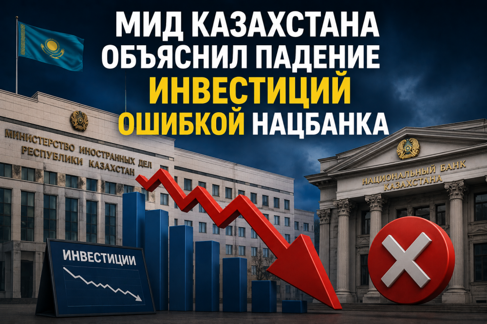 МИД Казахстана объяснил падение инвестиций ошибкой Нацбанка
