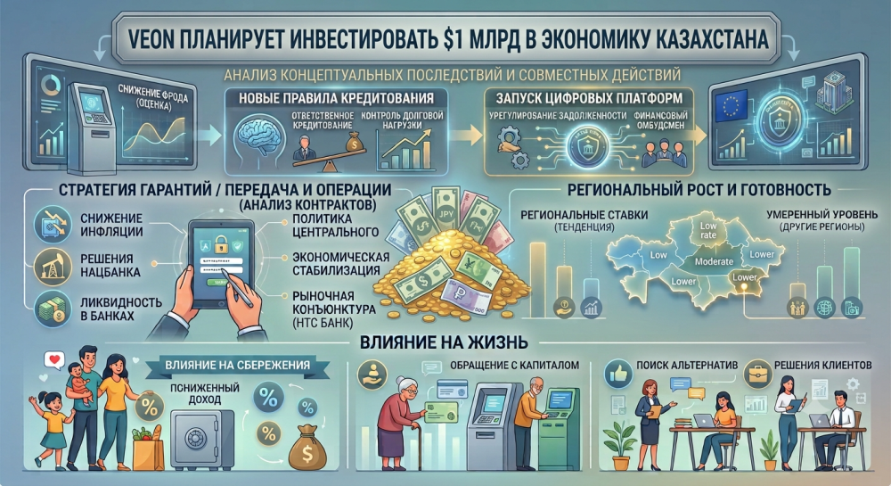 VEON планирует инвестировать $1 млрд в экономику Казахстана