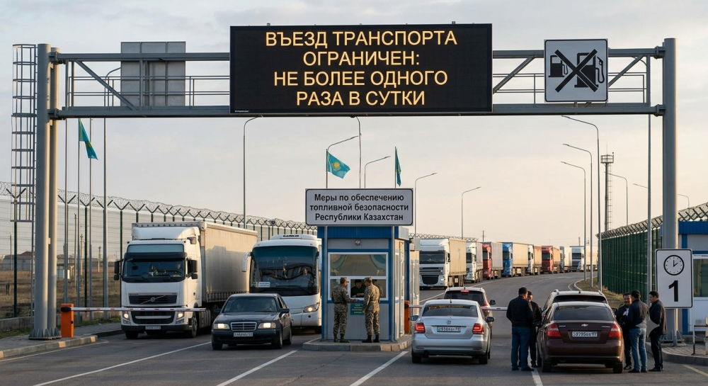 “Не более одного раза в сутки“. В Казахстане ввели ограничение на въезд транспорта
