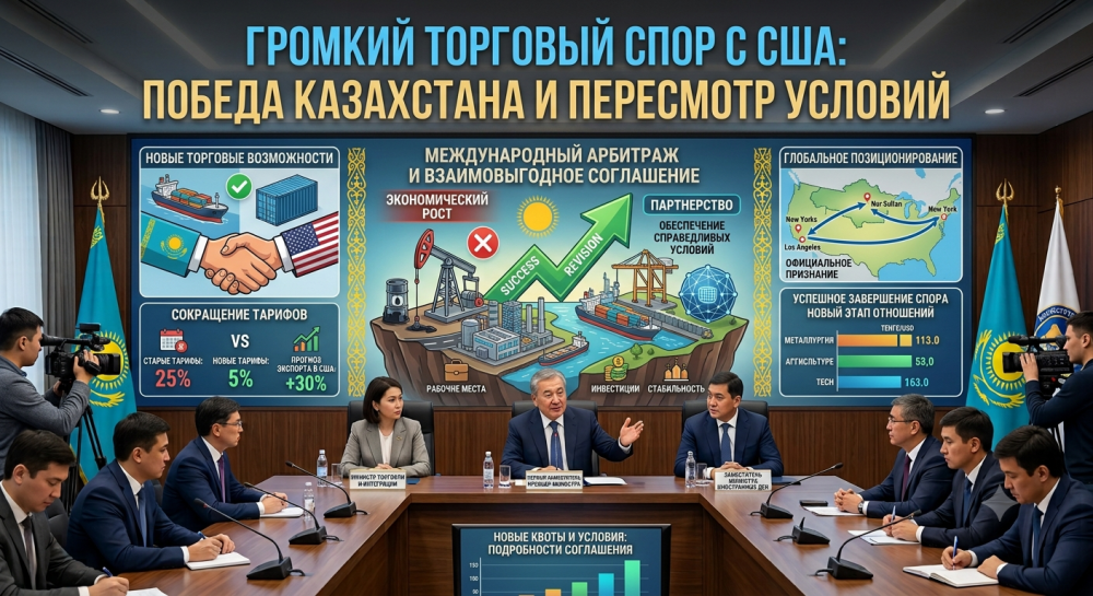 Казахстан добился пересмотра громкого торгового спора с США