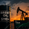 Brent пробил $110: МЭА предупреждает о дефиците до октября, в Bild допустили рост до $200